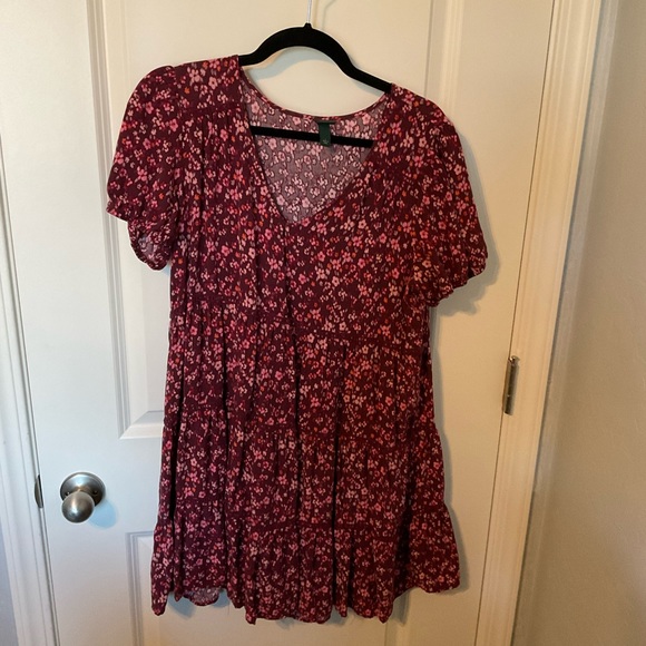 Wild Fable Pink Floral Mini Dress - Picture 3 of 4